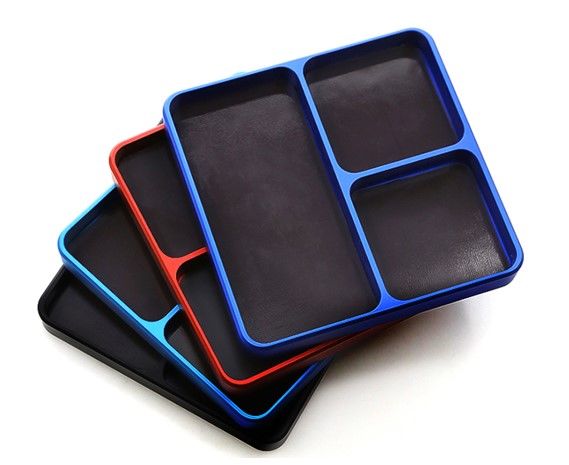 Hobby Details Magnetic Screw Tray (3 Compartments) - Black