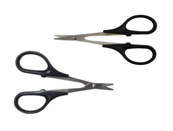 Hobby Details HSS Curved and Straight Scissor for RC Body (2) - Click Image to Close