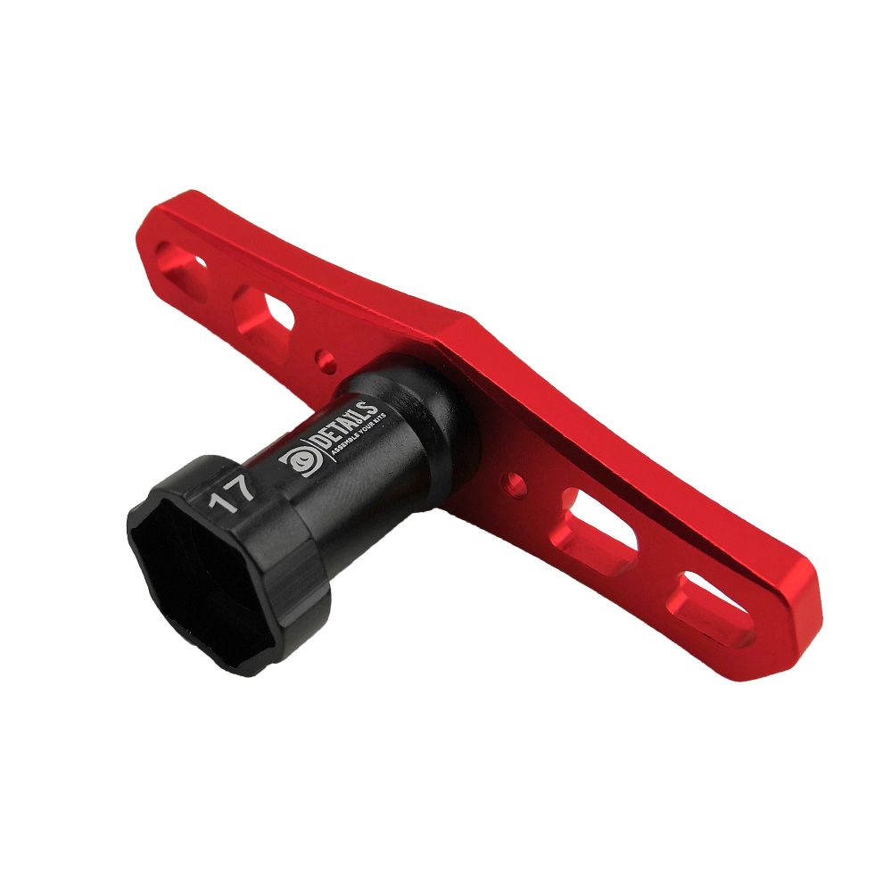 Hobby Details 17mm Hex Nut Wrench - Red Handle - Click Image to Close