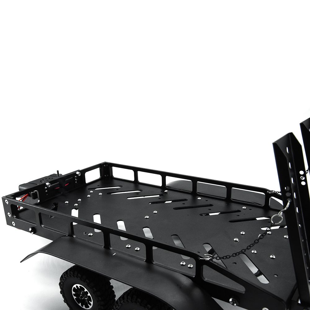 Hobby Details 1/16 to 1/18 Trailer with LED Lights - Black - Click Image to Close