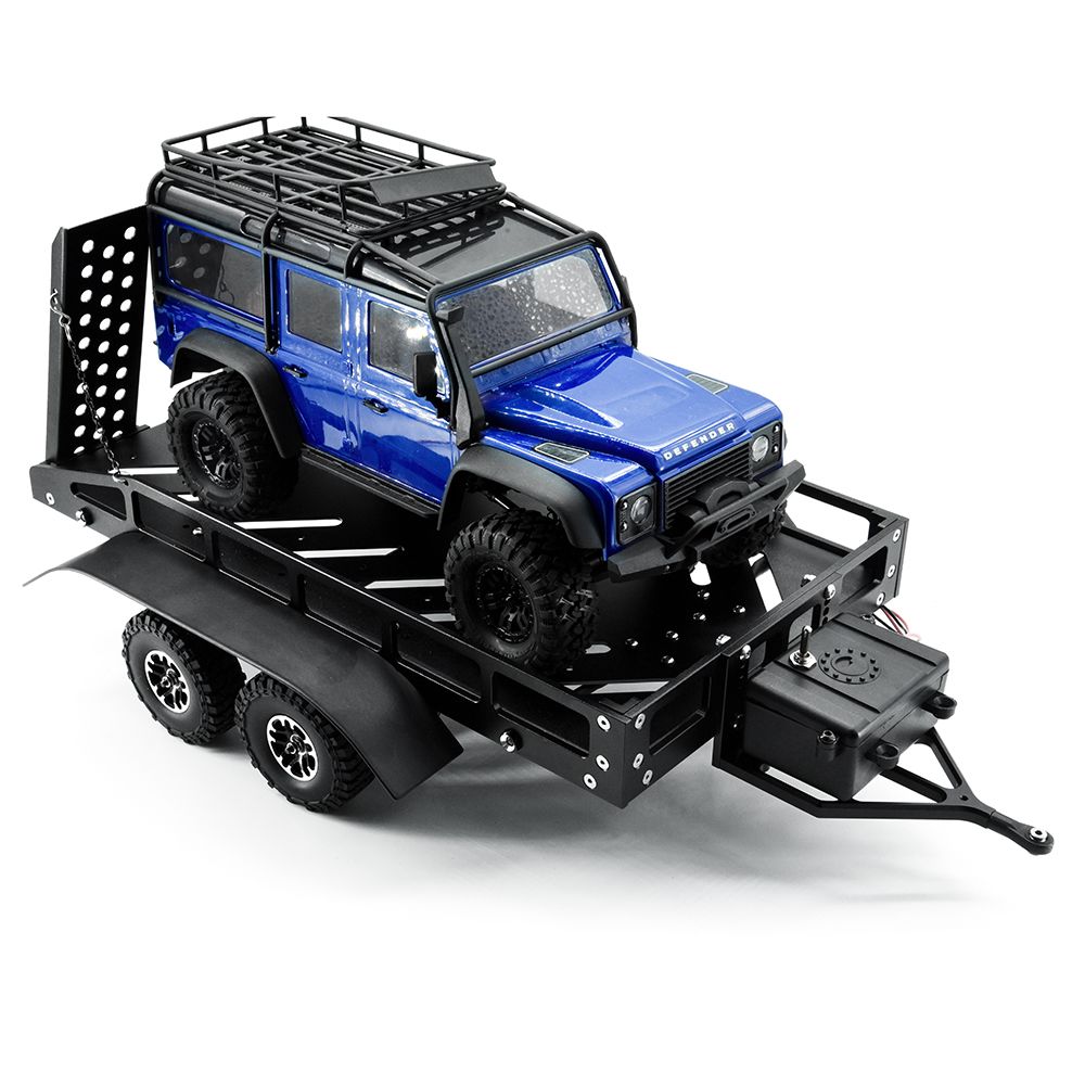 Hobby Details 1/16 to 1/18 Trailer with LED Lights - Black