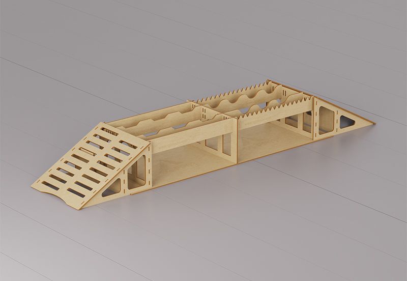 Hobby Details 1/24 and 1/18 Crawler Track - Climbing Board Style H