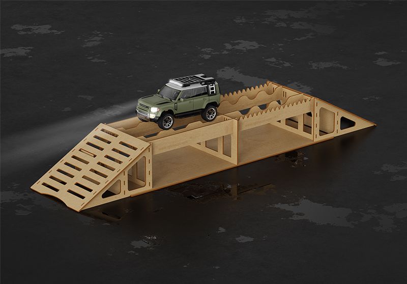 Hobby Details Micro Crawler Track - Bridge Style H - Click Image to Close