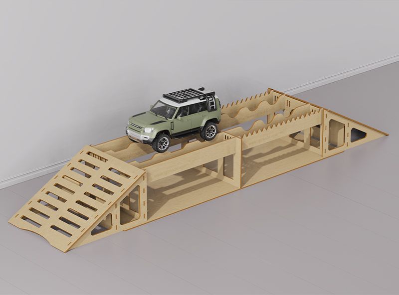 Hobby Details Micro Crawler Track - Bridge Style H - Click Image to Close