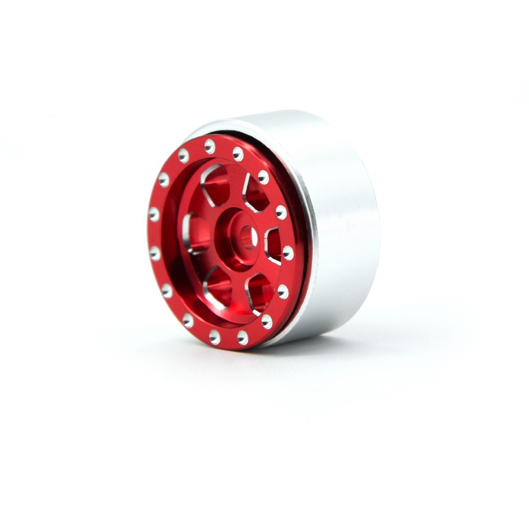 Hobby Details 1.0" CNC Aluminum Beadlock Wheels, TRX-4M (Red)(4) – image 8