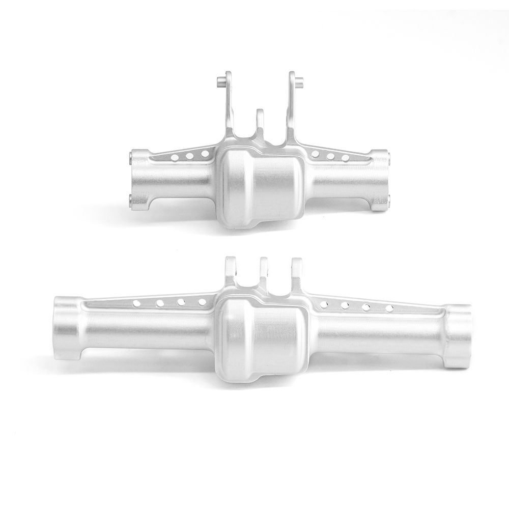 Hobby Details Traxxas 1/18 TRX-4M Aluminum Axle Housing (Front & Rear) - Silver (2)