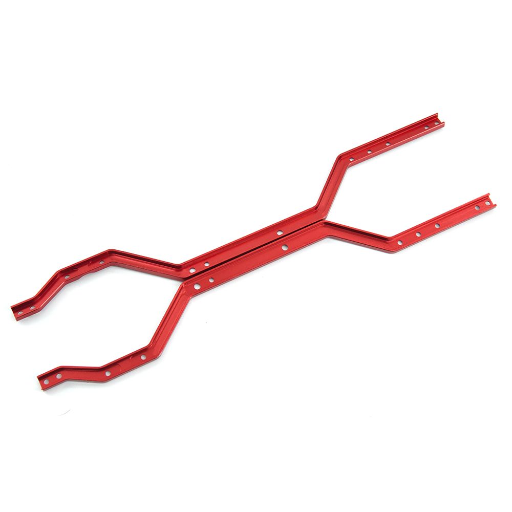 Hobby Details Traxxas 1/18 TRX-4M Aluminum Chassis Frame - Red - Click Image to Close