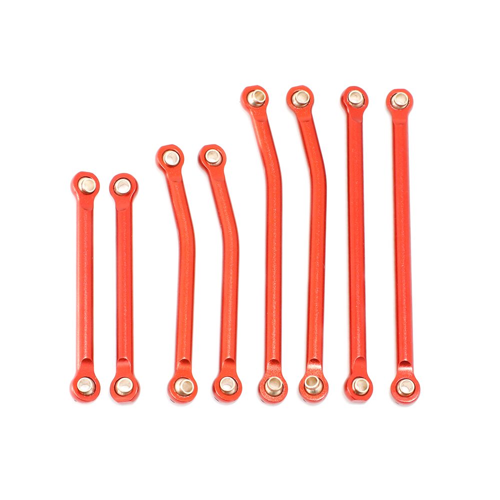 Hobby Details Traxxas 1/18 TRX-4M AL Suspension Link Set -Red(8)