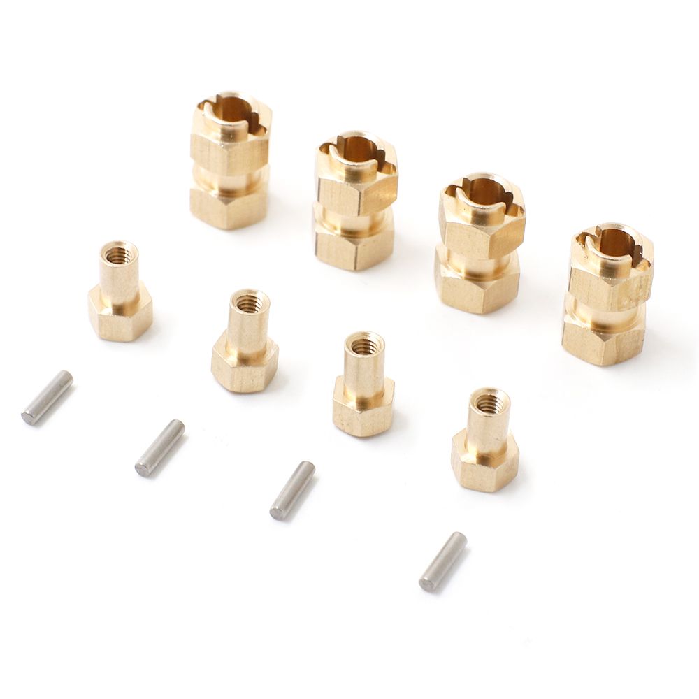 Hobby Details Traxxas 1/18 TRX-4M Brass Hex Extensions (4) - Click Image to Close