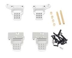 Hobby Details Traxxas 1/18 TRX-4M Aluminum Front & Rear Shock Mounts - Silver (4)