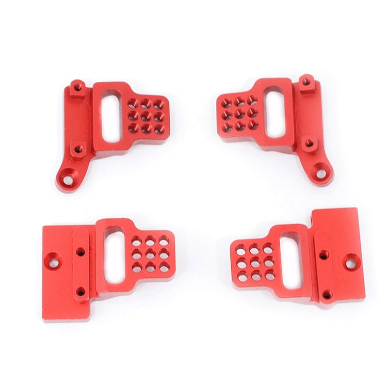 Hobby Details Traxxas 1/18 TRX-4M Aluminum Shock Mounts -Red (4)