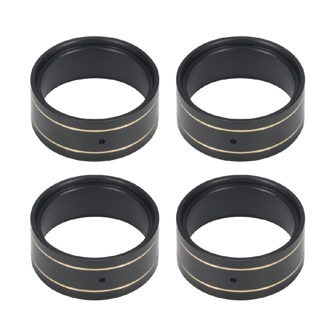 Hobby Details 1.0" Brass Rings Wheels - TRX-4M OD-28.5mm (4)