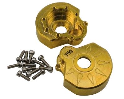 Hobby Details Traxxas TRX-4 Brass F/R Portal Covers Style B