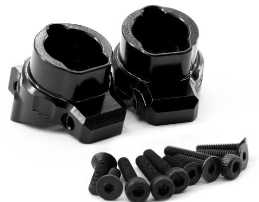 Hobby Details Traxxas TRX-4 Aluminum Portal Drive Axle Mount, Rear (Left & Right) - Black - Replaces TRA8256