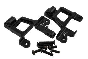Hobby Details Traxxas TRX-4 Aluminum Front Shock Tower Set (Left & Right) - Black - Partially Replaces TRA8216