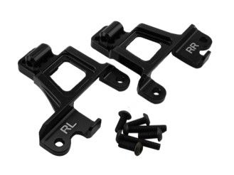 Hobby Details Traxxas TRX-4 Aluminum Rear Shock Tower Set (Left & Right) - Black - Partially Replaces TRA8216