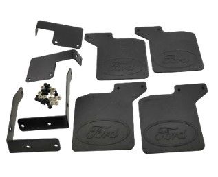 Hobby Details TRX-4 Rubber Mud Flap Set Ford - Black (4) - Click Image to Close