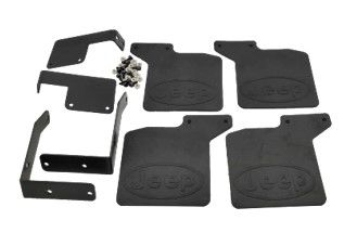 Hobby Details TRX-4 Rubber Mud Flap Set Jeep - Black (4) - Click Image to Close