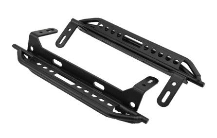 Hobby Details Aluminum Rock Sliders Style D (Left & Right)-Black