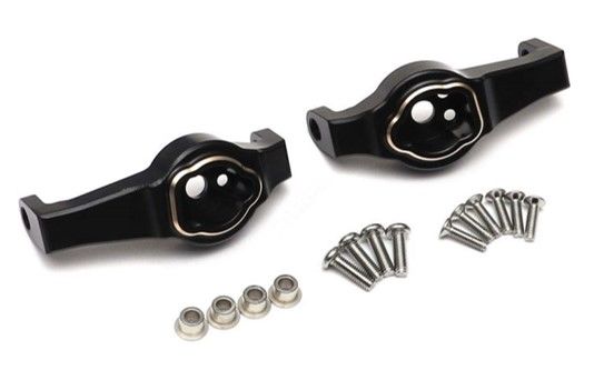 Hobby Details Traxxas TRX-4 Brass Caster Blocks - Black