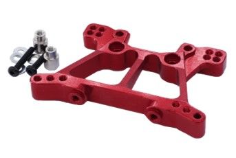 Hobby Details Traxxas 1/10 4x4 Slash AL Front Shock Tower - Red - Click Image to Close