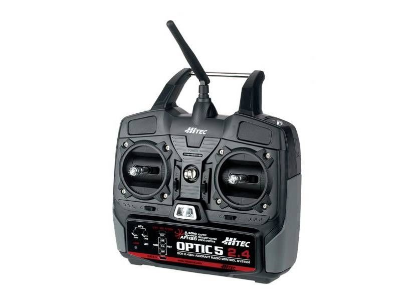 Hitec OPTIC 5 2.4GHz Transmitter, MINIMA 6 Receiver