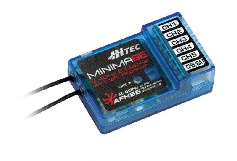 Hitec Reciever Minima 6e 6ch 2.4 AFHSS mic