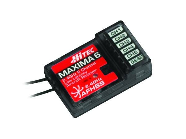 Hitec MAXIMA 6 - 6 Channel Lightweight, low latency Receiver - Click Image to Close