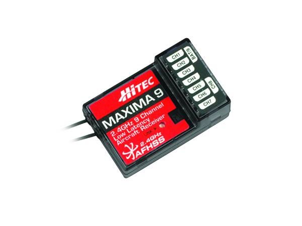 Hitec MAXIMA 9 - 9 Channel Lightweight, low latency Receiver - Click Image to Close