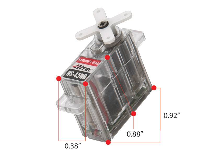 Hitec HS-45HB AGTT Feather, Karbonite, Top BB Servo - Click Image to Close