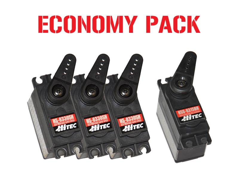 Hitec Standard Heli Pack Servos - (HS-8315BH & 3 x HS-8330SH)