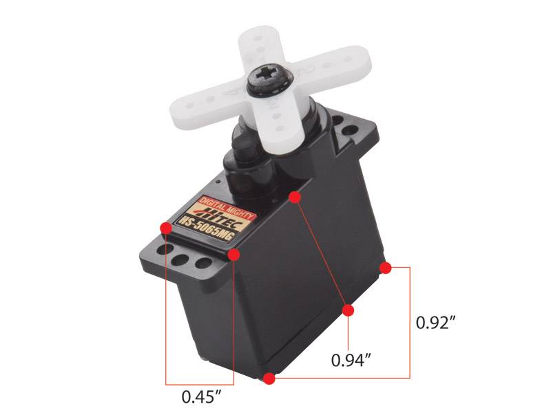 Hitec HS-5065MG Digital High Torque Metal Gear Feather Servo - Click Image to Close