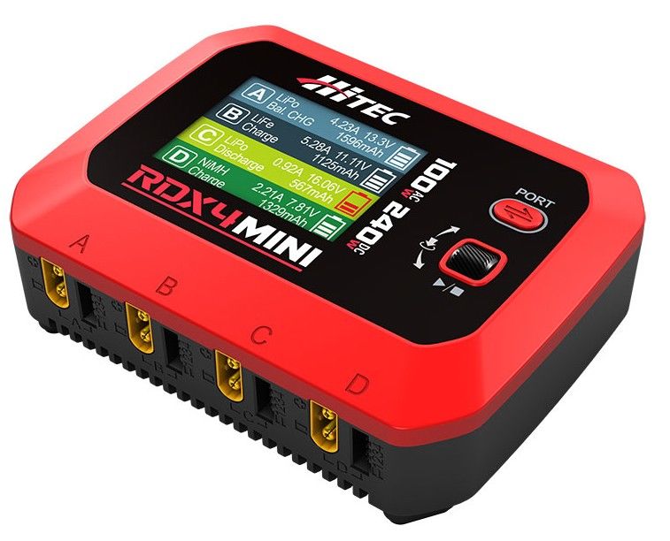 Hitec RDX4mini 4 Port AC/DC Charger