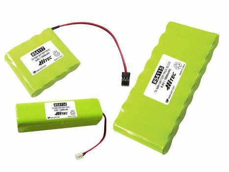 Hitec 1600mAh 9.6v NiMH Flat Pack Elco Focus 4/6, Lynx 3D