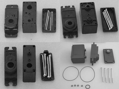 Hitec 645 Servo Case Set