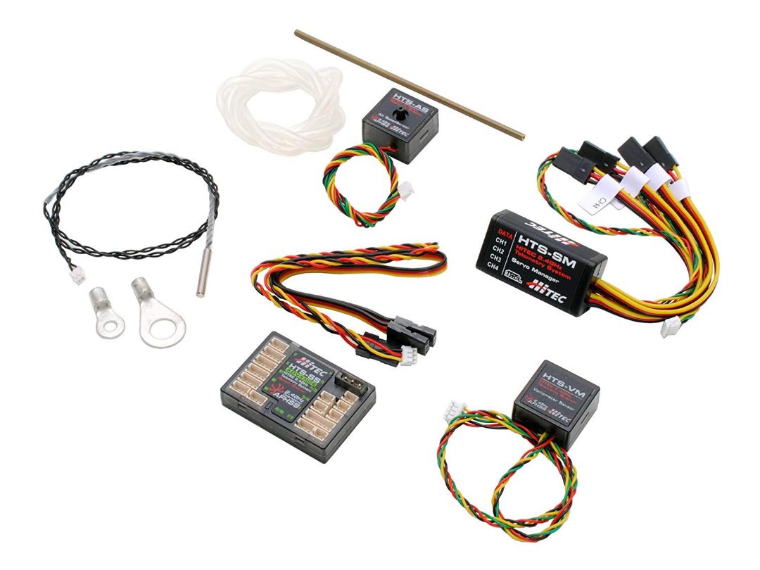 Hitec HTS-SS Advance Upgrade Combo - Sensor Station Adv, ETemp, Servo Manager, Vario, Airspeed