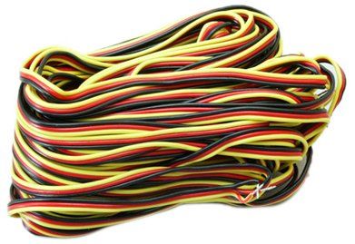 Hitec 50 ft., 3 Color Servo Wire, 22 Gauge, 30 Strand - Click Image to Close