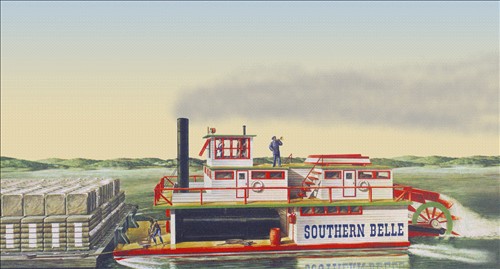 Lindberg Southern Belle Paddle Wheel Steamship 1/64 Model Kit (Level 3)