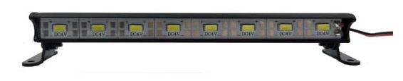 1/10 Aluminum Light Bar - 8 LEDs - Black