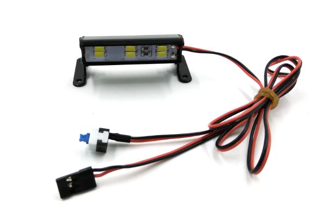 Light bar, 6 LED, High voltage (11-14V),Aluminum housing