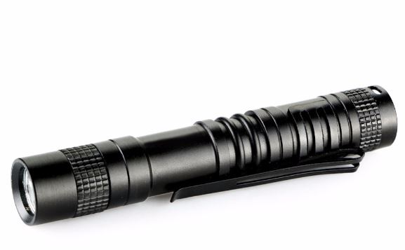 Mini Pocket Penlight 1000 Lumens LED Flashlight Lamp Clip Camping AAA