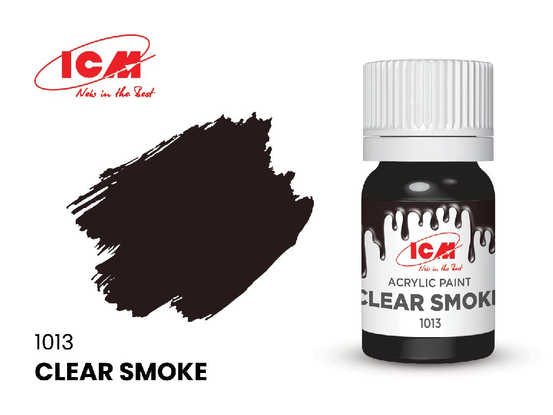 ICM Clear Colours - Clear Smoke bottle, 12 ml (8 Pack)
