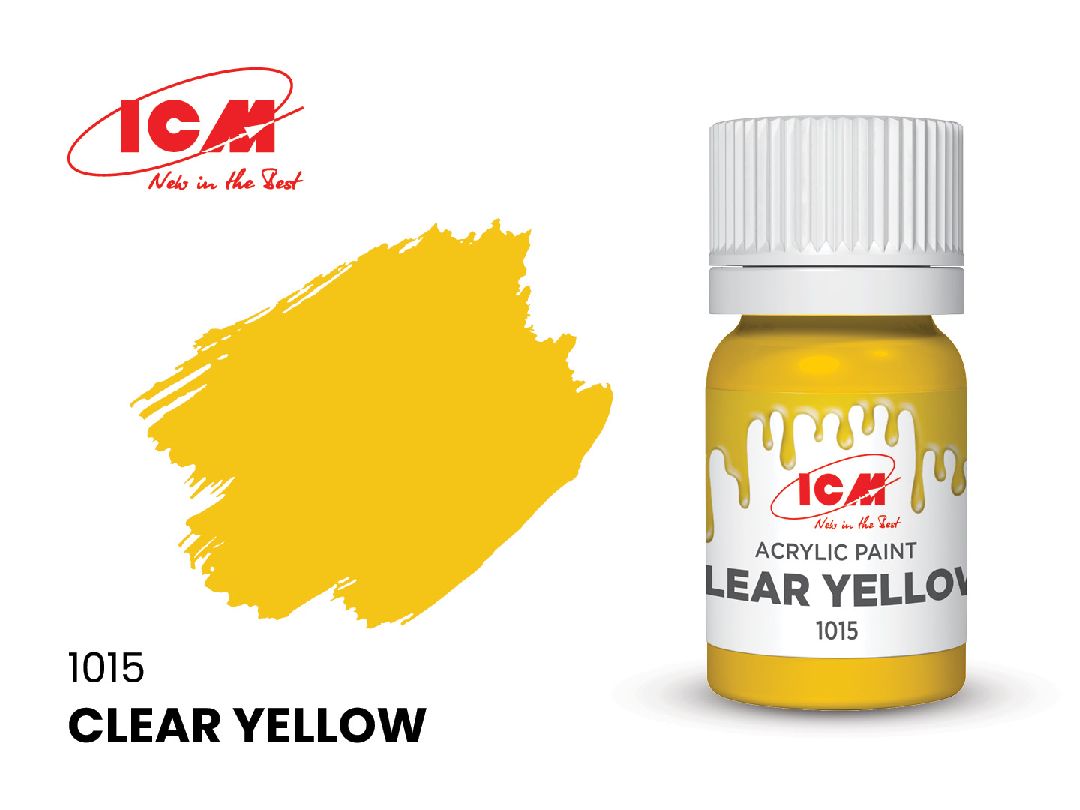 ICM Clear Colours - Clear Yellow bottle, 12 ml (8 Pack)