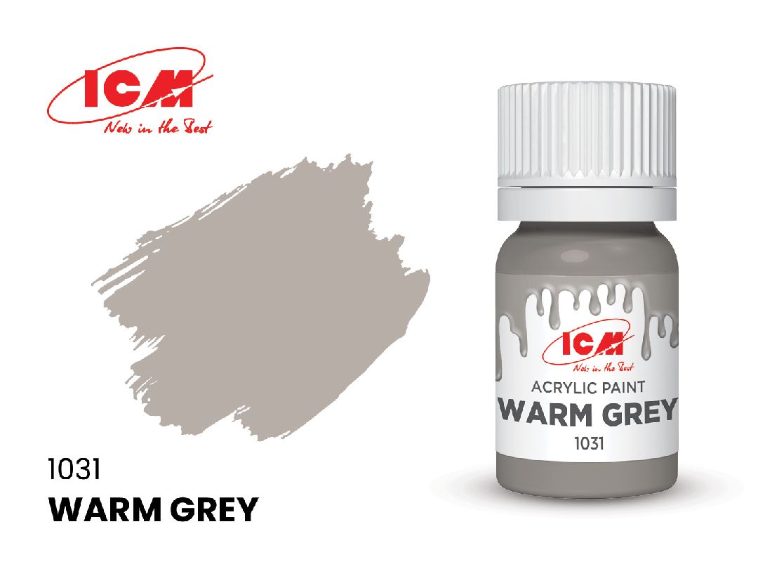 ICM Grey Colours - Warm Grey bottle, 12 ml (8 Pack)