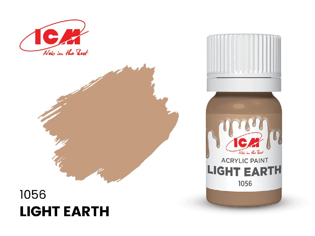 ICM Brown Colours - Light Earth bottle, 12 ml (8 Pack)