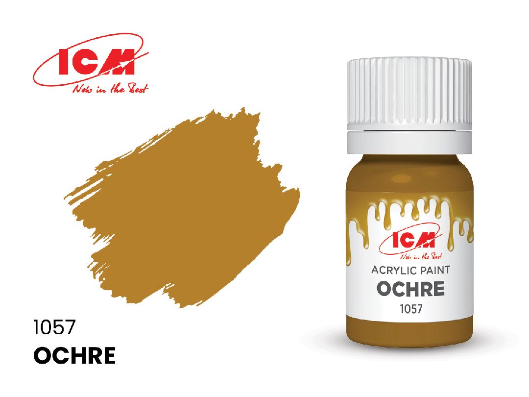 ICM Brown Colours - Ochre bottle, 12 ml (8 Pack)