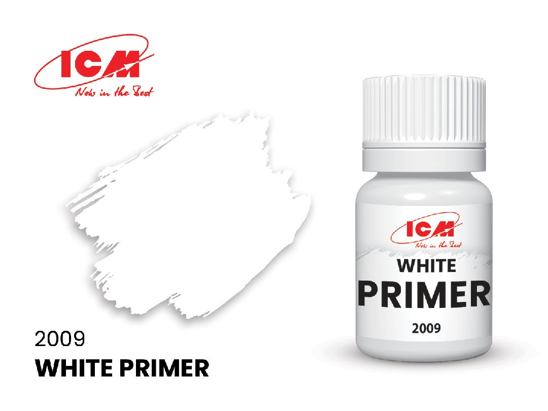 ICM Primers Colours - Primer White bottle, 17 ml (8 Pack)
