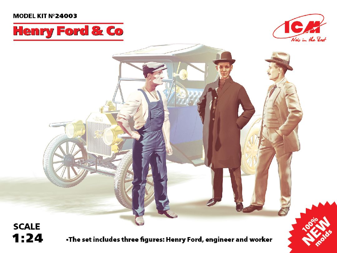 ICM 1/24 Henry Ford & Co (3 figures)