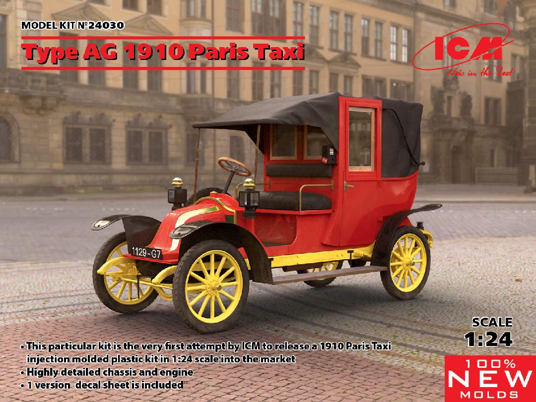 ICM 1/24 Type AG 1910 Paris Taxi