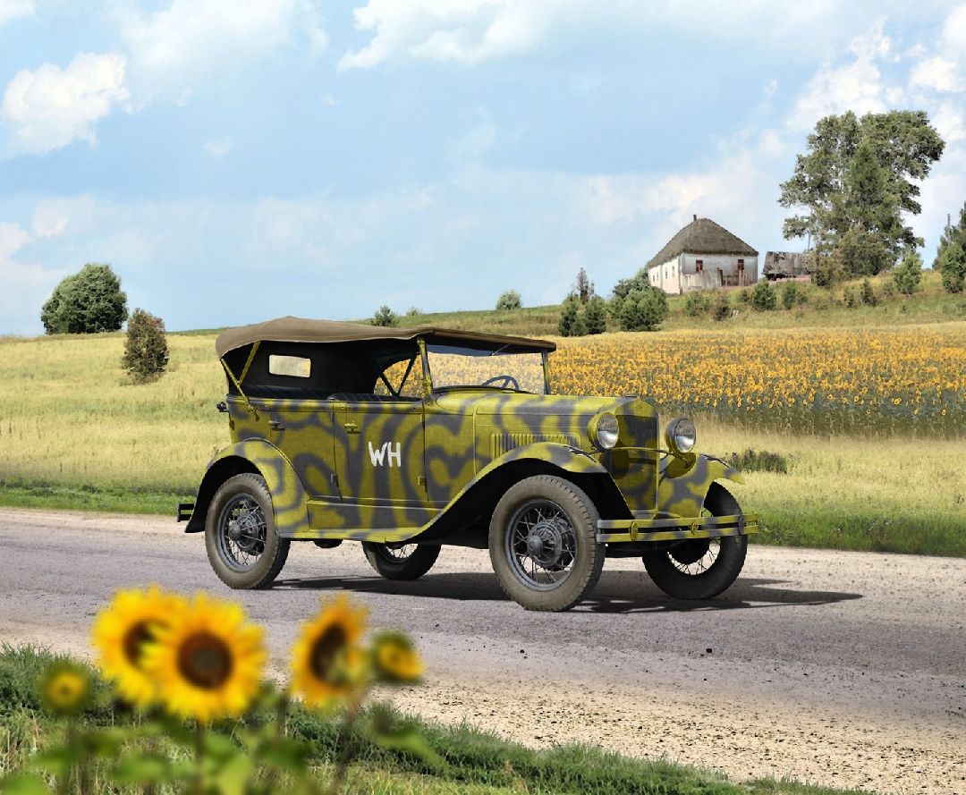 ICM 1/24 GAZ-A in German Service
